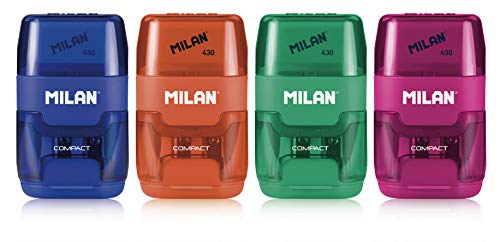 Caneta de Gel MILAN 4703116 (Azul - Verde - Laranja - Rosa) Milan - Afia-lápis - azul, verde, laranja, rosa