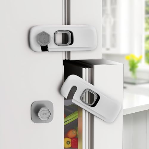 Cerradura para Porta BECOMTO 5 Peças Cinza BECOMTO - Travas de segurança para bebê - cinza, 5 peças