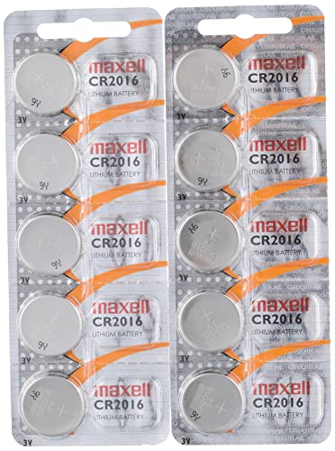 Pilhas MAXELL Cr2016 (5 Unidades - Botões) Maxell - Baterias - litio, botões, prateado, 5 unidades