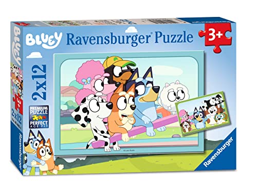 Puzzle RAVENSBURGER Bluey (Idade Mínima: 3) Ravensburger - Quebra-cabeças de encaixar - puzzle, Bluey, 3 anos, 12 peças
