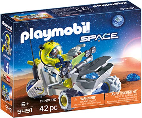 Playmobil 9491 - Aventure dans l'espace (Jeux de construction) PLAYMOBIL - Conjuntos de brinquedos - astronauta, veículo, meteoritos, figura, moto