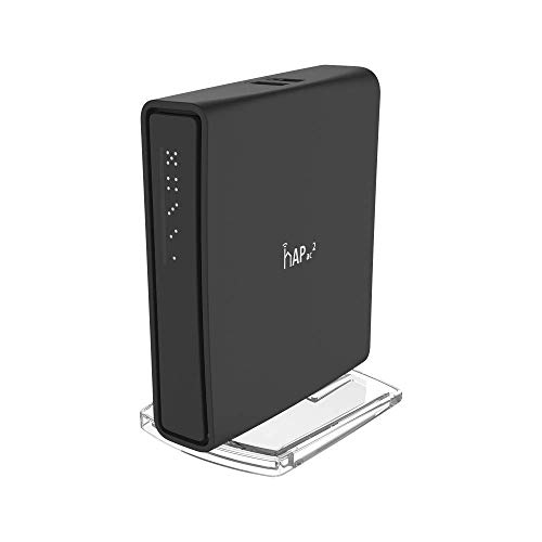 Access Point MIKROTKIC HAP AC² (AC1200 - 300 + 867 Mbps) MikroTik - Pontes e roteadores - ac1200, 300 + 867 mbps, ethernet lan, gigabit ethernet, wireless
