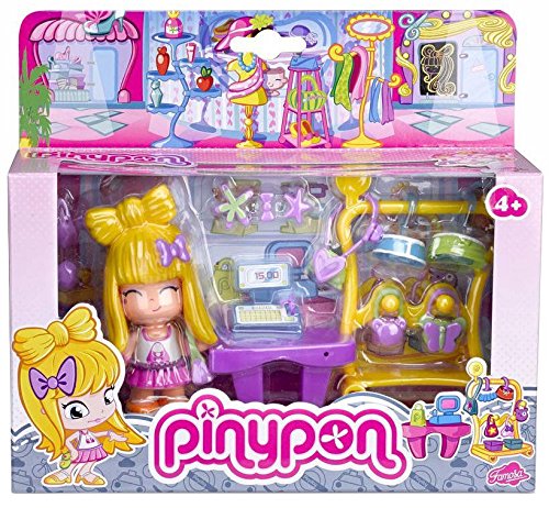 Pinypon City Boutique Moda (Idade Mínima Recomendada: 3 anos) Pinypon - Conjuntos de brinquedos - móveis, acessórios, loja de moda, figura, roupa