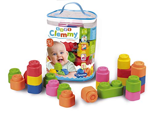 Baby Clemmy Clementoni 24 pcs (Jogos Educativos e Electrónicos) CLEMENTONI - Brinquedos - blocos, suaves, cores vivas, segurança