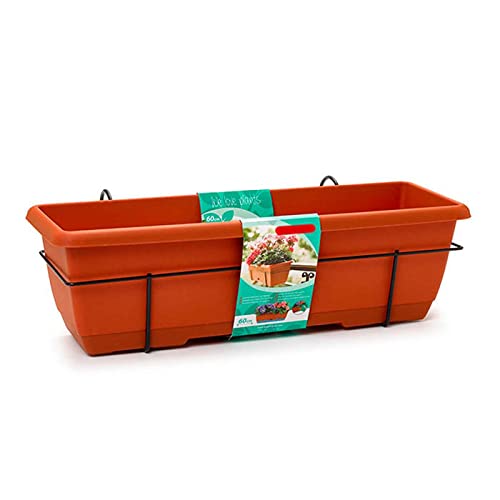 Acan Plft Balcony Planter Brown 17X60X19.5 Cm Acan - Vasos e canteiros - balcone, plantação, terraço, 17x60x19.5 cm