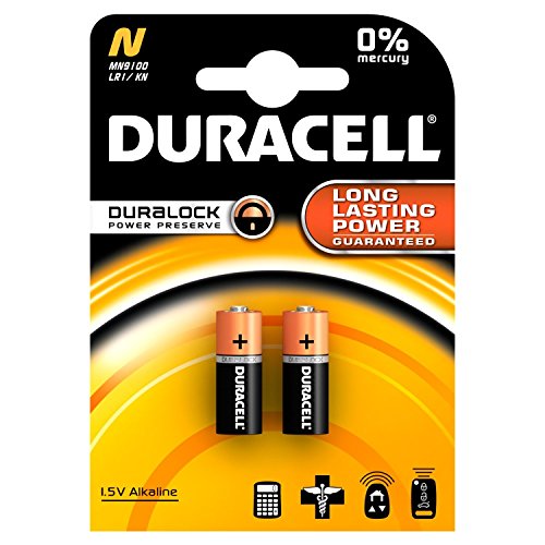 Pilhas Duracell LR1 (4 unidades - 1.5V) Duracell - Baterias de uso geral - 1.5v, LR1, 4 unidades, cilíndrico