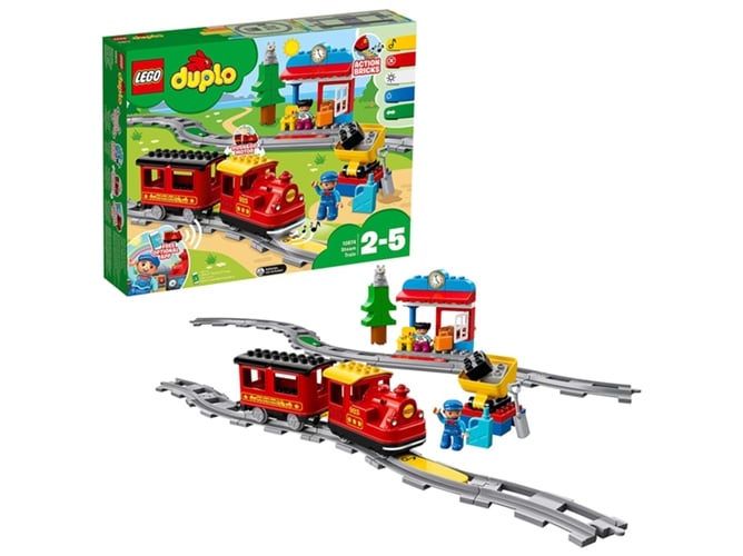 LEGO DUPLO Town: Comboio a Vapor - 10922 (Idade Mínima: 2) LEGO - Blocos de encaixe - lego duplo town, comboio a vapor, 10922, idade mínima 2