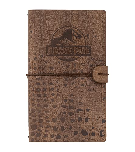 Caderno LUXURIOUS JURASSIC PARK (Castanho) Grupo Erik - Cadernos e bloco de notas - pele sintética, tampa elástica, páginas cosidas, motivos jurassic