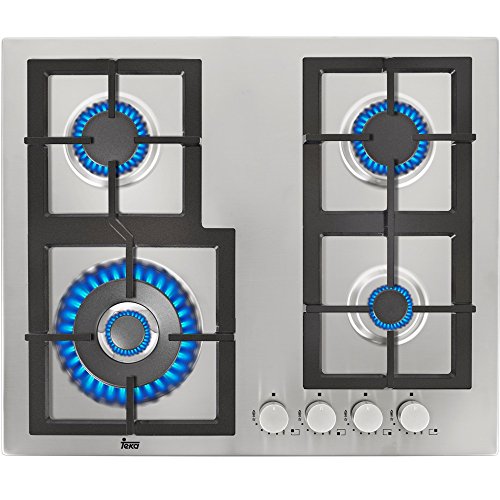 Placa de Encastrar TEKA EFX-60 4G AI AL DR-G NAT TEKA - Cooktops - inox, controlo por pressionar, giratório, 4 zonas