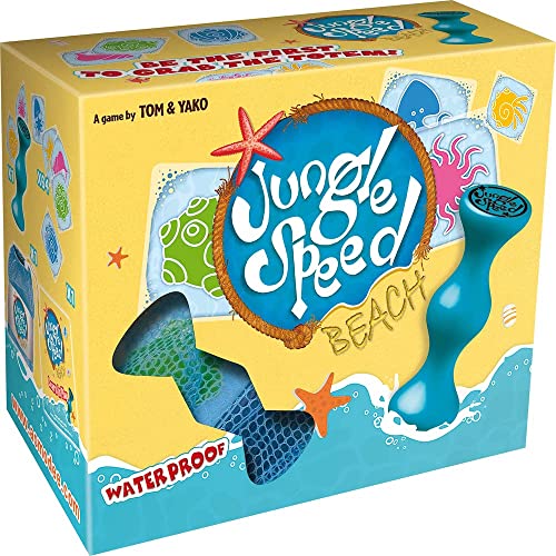 Jogo de tabuleiro ASMODEE Jungle Speed Beach (7 anos) Asmodee - Jogos - jogo de cartas, 7 anos, desfazer-se rapidamente, virar cartas