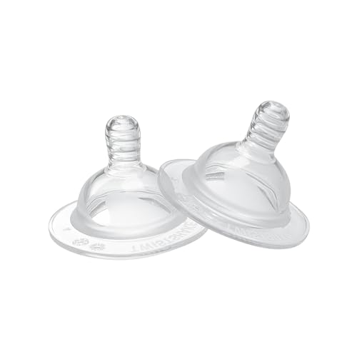 Conjunto de 2 Chupetas TWISTSHAKE Anti-Colic Transparentes Twistshake - Bicos e forros para mamadeiras de bebê - anti-cólico, saída de ar, transição fácil, formato natural