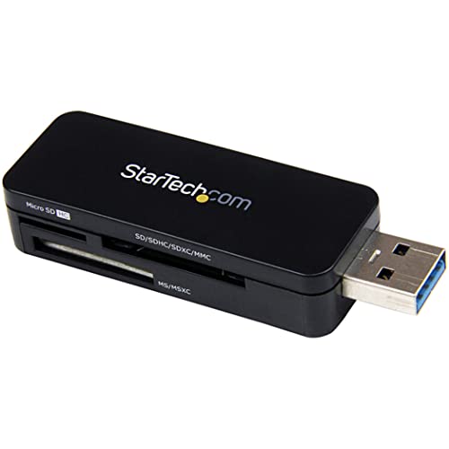 Leitor de Cartões StarTech.com MEMREADERU3 USB 3.0 Type-A Preto, Prateado STARTECH.COM - Dispositivos de armazenamento - usb 3.0, Type-A, preto, prateado