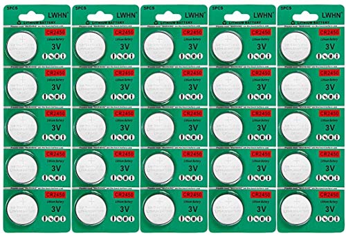 Pilha Recarregável CR2450 (3V - 1.5Wh) LWHN - Baterias de uso geral - pilha recarregável, CR2450, 3V, 650mAh, litio
