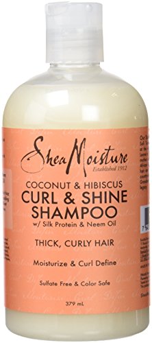 Champô SHEA MOISTURE Coconut & Hibiscus Curl Enhancing (379 ml) SHEA MOISTURE - Shampoo & condicionador - coconut, hibiscus, curvatura, 379 ml