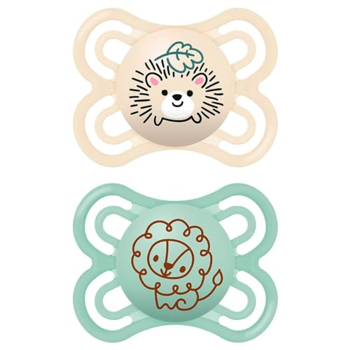 Chupeta MAM Silicone (0-6 Meses - 2 Unidades) MAM - Cuidados com a higiene oral - silicone, 0-6 meses, estojo de viagem