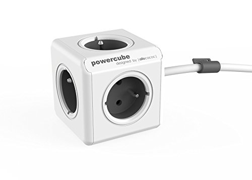 Extensão Elétrica ALLOCACOC PowerCube Extended Type E 1.5m Allocacoc - Fios de extensão - 5 tomas, 2 usb, 1.5m, compacta