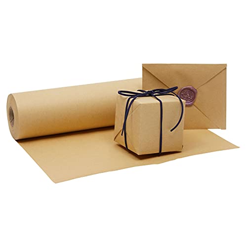 Rolo de Papel Embalagem KRAFT Brown Paper (30.5cm) Juvale - Papel de embrulho - papel embalagem, kraft, brown paper