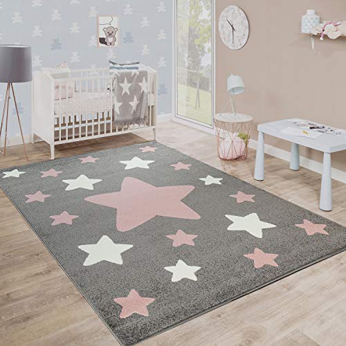 Tapete PACO HOME 3D (Cinzento - 140 x 200 cm) Paco Home - Tapetes - lã virgem, geométrico, cinzento, 140 x 200 cm