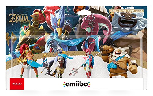 Figura de Ação NINTENDO The Legend Of Zelda: Breath Of The Wild - 4 Champions Nintendo - Acessórios para consoles de videogame - amiibo, pvc, nintendo switch, Wii U, New 3DS