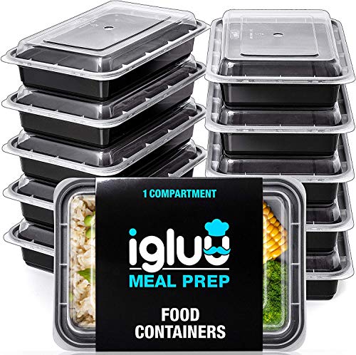 Caixa de armazenamento de comida individual HSN 10 peças Igluu Meal Prep - Recipientes de armazenamento de alimentos - armazenamento, comida, individual, 10 peças