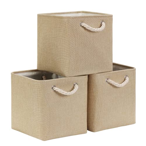Caixa de Arrumação MANGATA 3X30X30Cm (Bege) Mangata - Organizadores de armário e cabideiros - bege, resistente, asas, 30x30x3cm