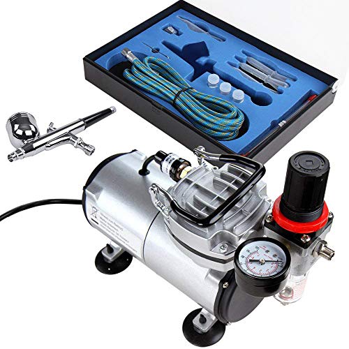 Conjunto de Pintura por Compressor TIMBERTECH Jago AG - Aerógrafos - conjunto, pintura, compressor, timbertech, artistas, manualidades