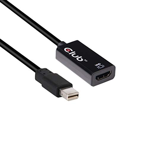 Adaptador CLUB3D (Mini DisplayPort - Preto) CLUB3D - Cabos - mini displayport, preto