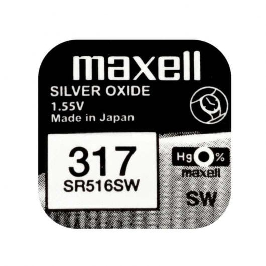 Pilha Maxell SR516SW Bateria de uso único Óxido de prata (S) Maxell - Baterias - pilha, maxell, sr516sw, óxido de prata