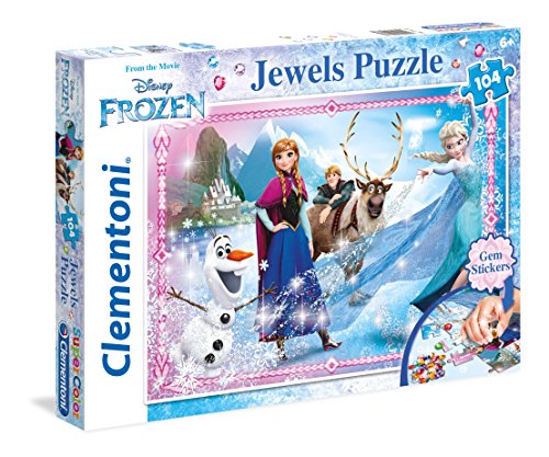 Puzzle CLEMENTONI Disney Frozen 104 Peças Desenhos Animados CLEMENTONI - Quebra-cabeças de encaixar - puzzle, CLEMENTONI, disney frozen, 104 peças, desenhos animados