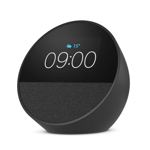 Ecouteur Bluetooth AMZON Echo Spot Noir (Enceinte) Amazon - Áudio - bluetooth, enceinte, echo spot