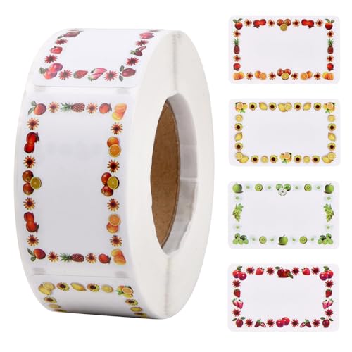 VOLUMOON 500 etiquetas adhesivas para comida volumoon - Etiquetas e rótulos de presente - papel, 5 cm x 3 cm, 500 piezas, adhesivas
