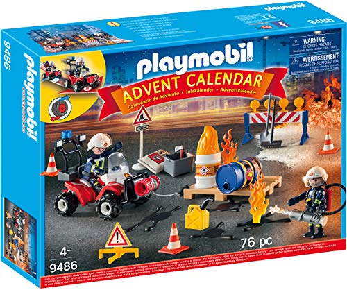 Calendário do Advento PLAYMOBIL 9486 (Idade Mínima Recomendada: 4 anos) PLAYMOBIL - Calendários do advento - advento, playmobil, bombeiros, quad, acessórios