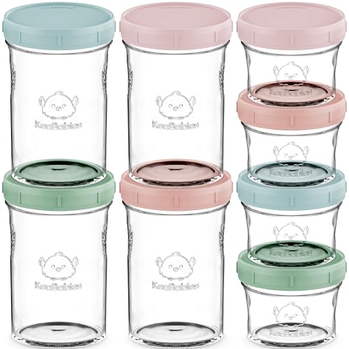 Conjunto de recipientes para comida de bebê LITTLE BUBBLES KeaBabies - Recipientes de armazenamento de alimentos - conjunto, recipientes, comida, bebé
