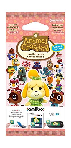 Animal Crossing: Happy Home Designer 3 Cards Pack (4th Series) Nintendo - Acessórios para consoles de videogame - 4ª série, tarjeta especial, 2 cartas normais