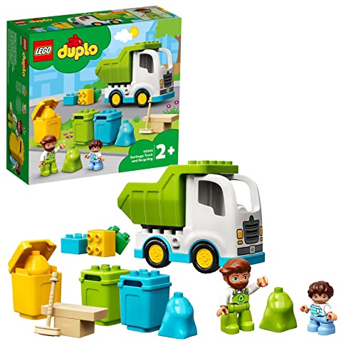 LEGO Duplo - Camião do lixo e separador de resíduos LEGO - Blocos de encaixe - lego duplo, camião do lixo, separador de resíduos