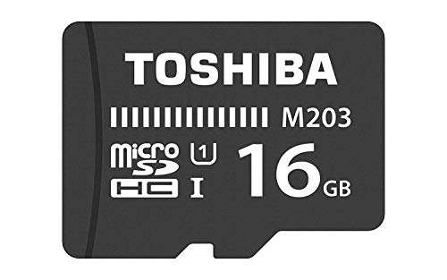 Cartão de Memória MicroSDHC TOSHIBA THN-M203K0160EA Toshiba - Cartões de memória flash - 16 gb, MicroSDHC, uhs-i, 100 MB/s