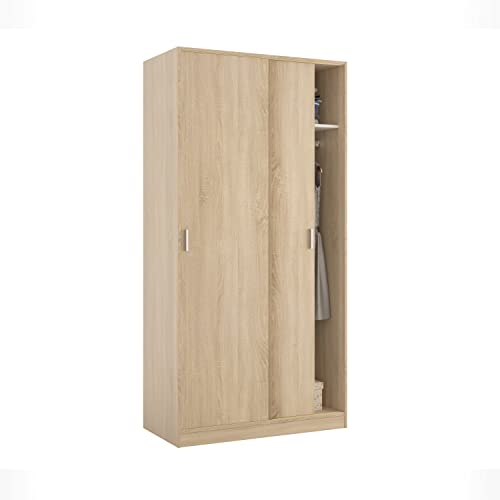 Armário de Cozinha SKRAUT HOME | Canadian Roble | 100x200x50 cm duehome - Guarda-roupas - armario, cozinha, SKRAUT HOME, canadian roble, 100x200x50 cm