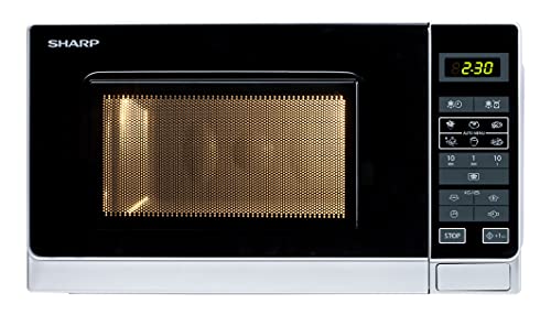 Micro-ondas SHARP R-242INW (20 L - Com Grill - Inox) Sharp - Fornos de microondas - 20 l, 800 w, grill, descongelação