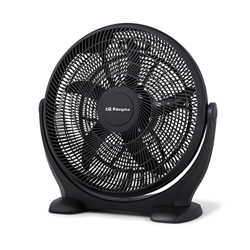 Ventilador de suelo Orbegozo Bf 0150 | Azul, Blanco Orbegozo - Ventoinhas de mesa e de pedestal - 80W, 3 velocidades, grelha de protecção, inclinável