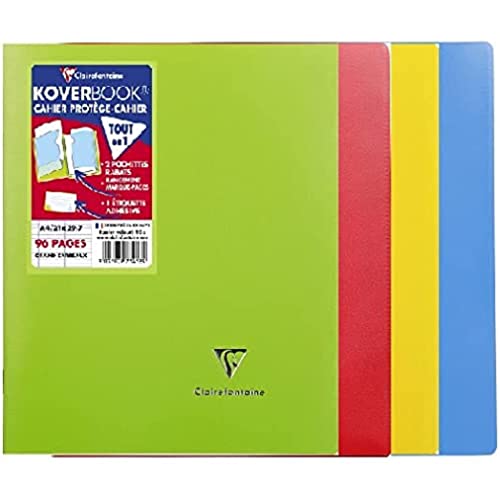 Caderno Clairefontaine ES 971412AMZC | Azul Clairefontaine Rhodia - Cadernos e bloco de notas - azul, capa em cartão, papel sem ácidos, 90 g/m²