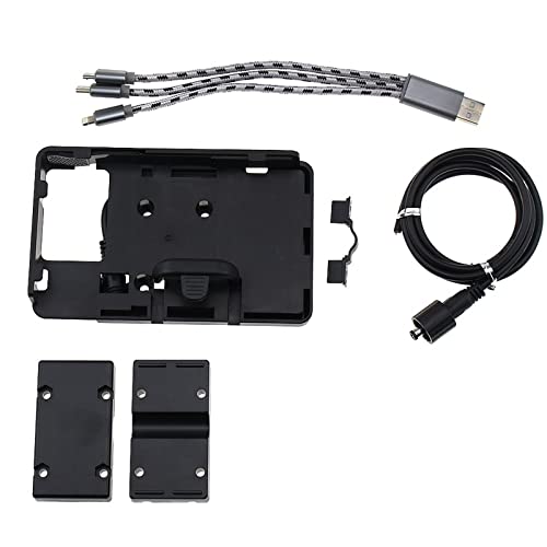 Suporte GPS YAMAHA Tenere 700/900 GT/XT1200ZE/Super PASPRT - Auto-falantes veiculares - metal, plástico ABS, preto, 13.5x7.6x12 cm