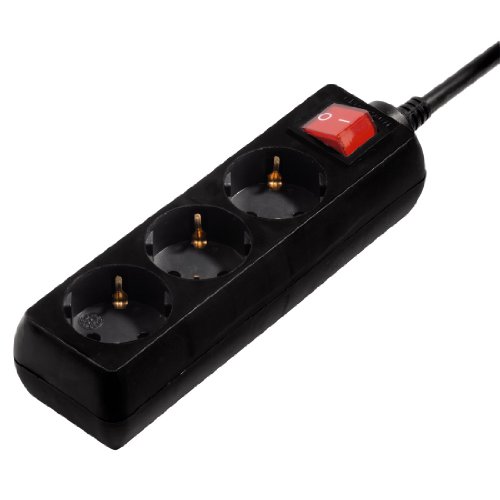 Extensão Elétrica HAMA 00118294 | Preto (Electricidade e Domótica) Hama - Fios e cabos elétricos - fritadeira, preto, plástico