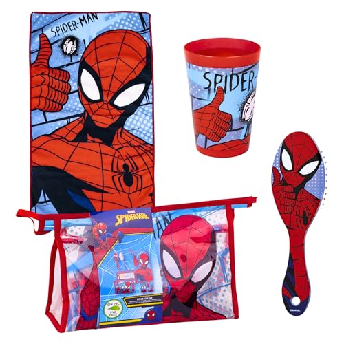 Necessaire MARVEL Spiderman (Idade Mínima Recomendada: 3 anos) Artesania Cerda S.L. - Banho e corpo - Spiderman, 3 anos, bolsa, esponja, toalha