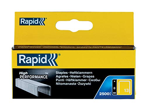 Agrafos RAPID 13 (8 mm - 2.500 un) (Recondicionado Como Novo) Rapid - Grampos - 8 mm, 2.500 un, recondicionado