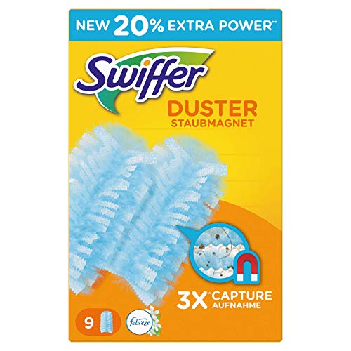 Toalhitas SWIFFER 5410076541980 (9 unidades) Swiffer - Cabeças de esfregão e recargas - pó, sujidade, póla, 9 unidades