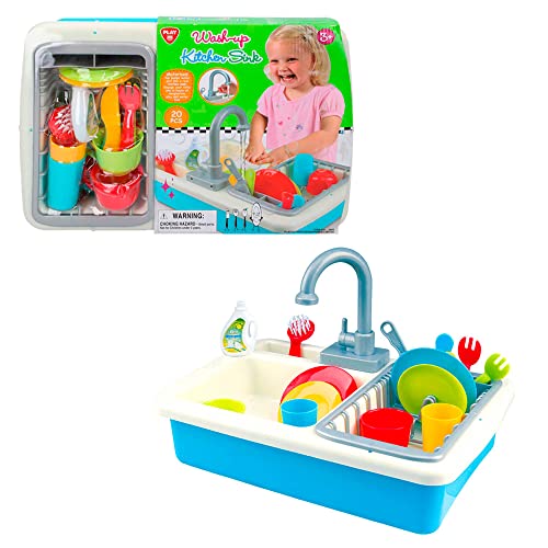 Brinquedo de Banho PLAYGO Kitchen Sink (Idade Mínima Recomendada: 3 anos) PlayGo - Brinquedos - brinquedo de banho, grifo motorizado, 20 peças, 3 anos