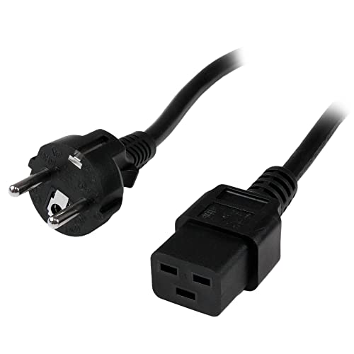 Cabo de Alimentação STARTECH.COM (C19 - C20 - 2 m - Preto) STARTECH.COM - Fios e cabos elétricos - cabo alimentação, startech.com, c19 c20, 2m, preto