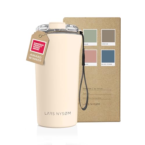 Garrafa Térmica LARS NYSØM Buttercream (500 ml) LARS NYSØM - Porta-alimentos e bebidas - garrafa térmica, 500 ml, buttercream