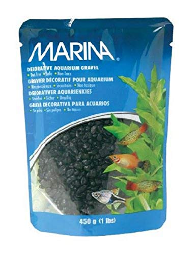 Areia para Peixes MARINA Decorativa (450 gr) MARINA - Areia e substratos para aquário - decorativa, 4-5 mm, 450 g, epoxi
