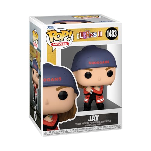 Figura FUNKO Pop! Movies: Clerks 3 - Jay Funko - Bonecos de ação e brinquedo - vinil, 9 cm, Clerks 3, jay